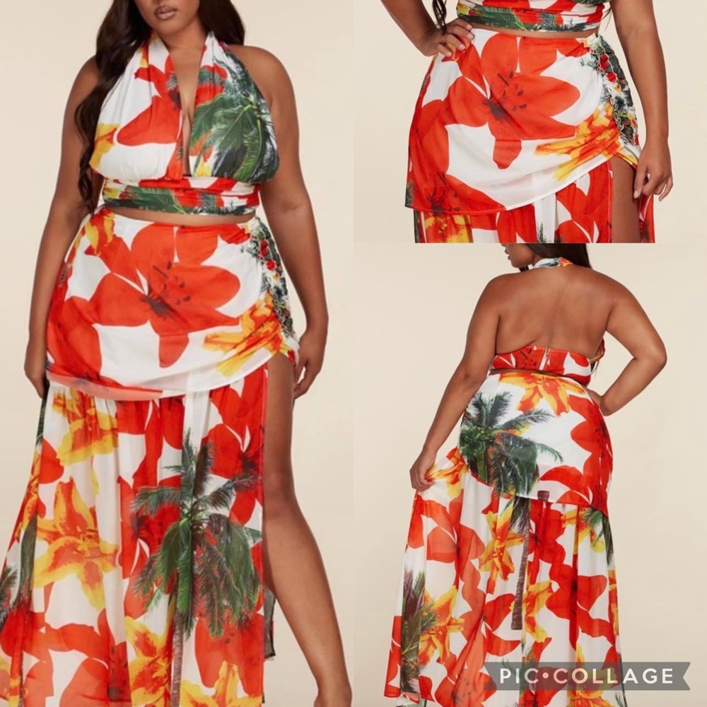 Plus Size Tropical Maxi by LATISTE (NWT) Exclusive. Limited quantities